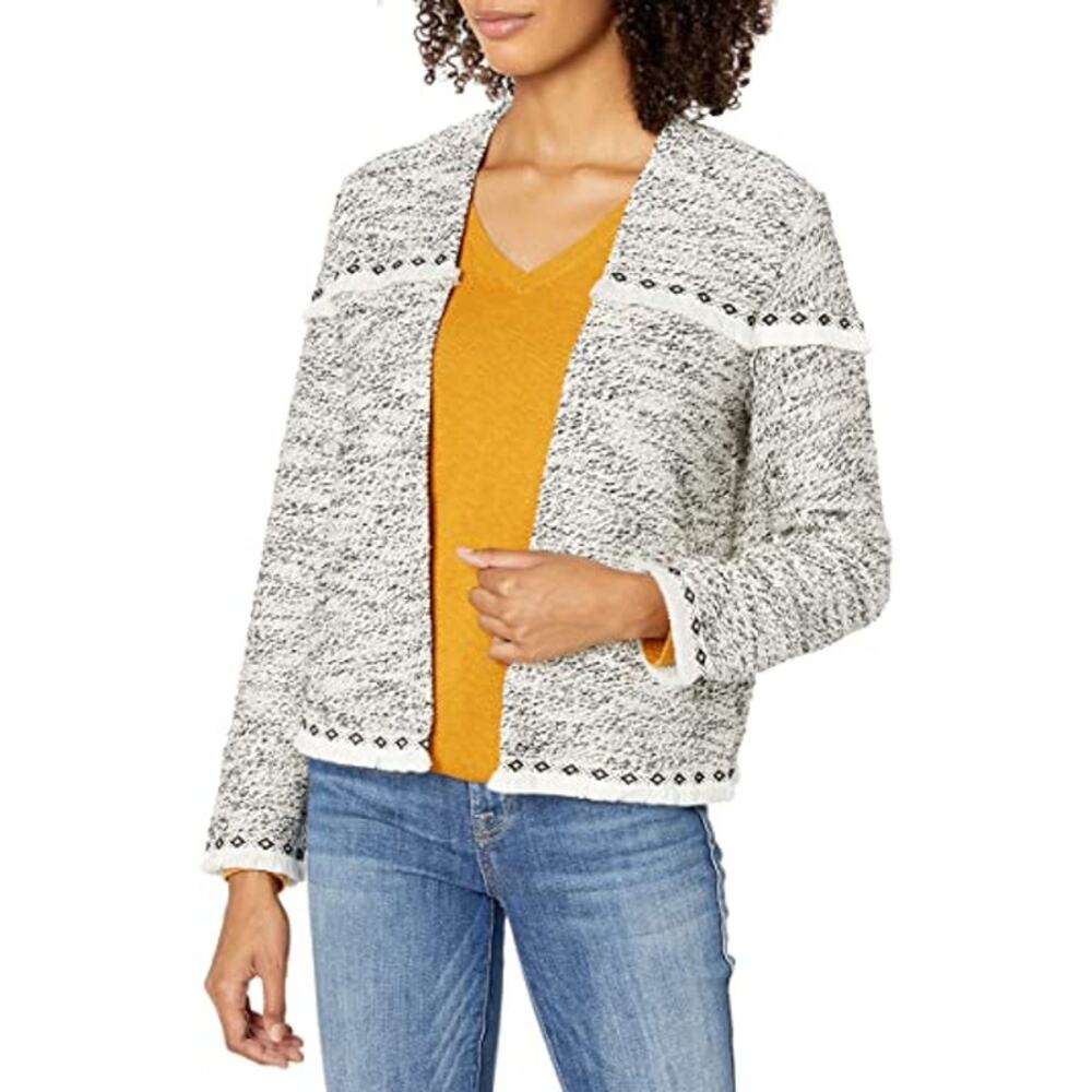 Jack by BB Dakota Long Story Short Marled French Terry Jacket // M